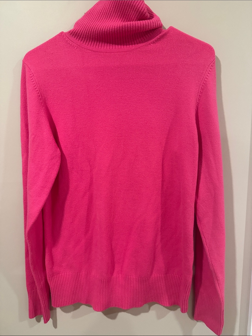 French Connection Hot Pink Turtleneck Sweater